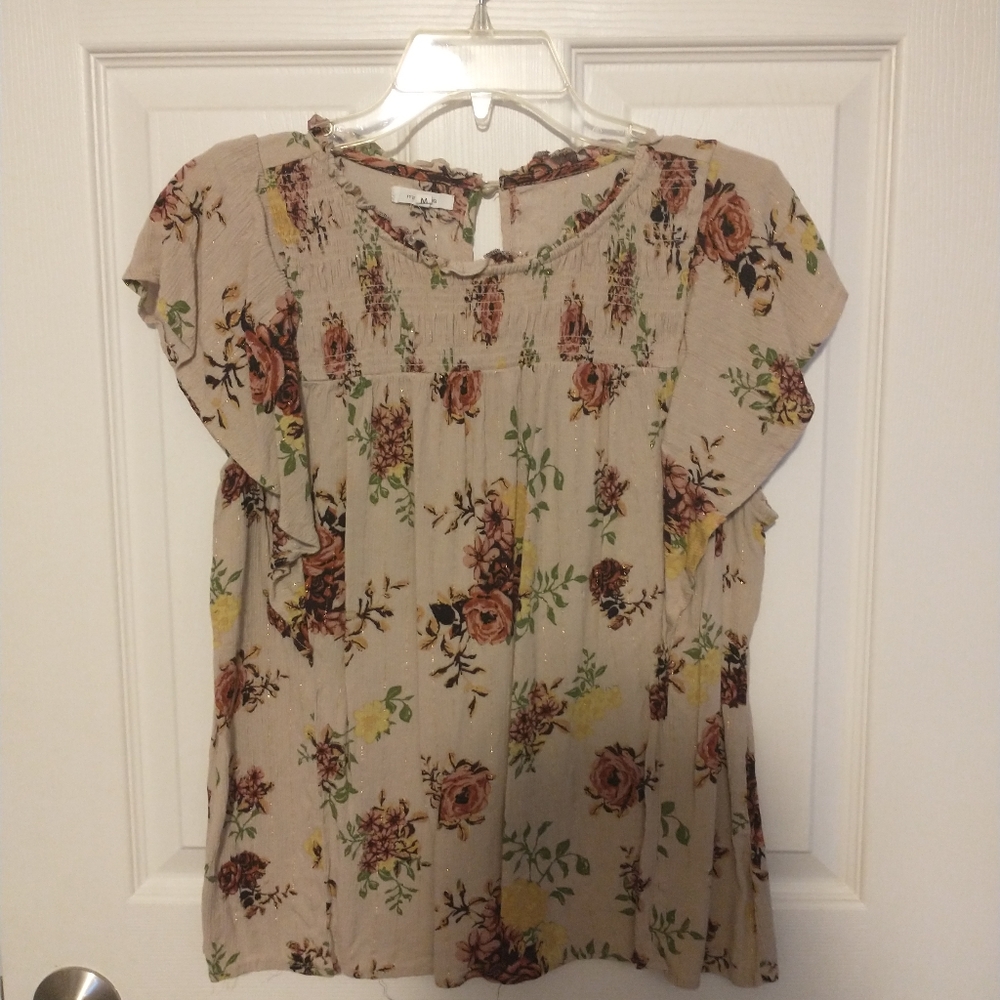 Maurices Floral Woven Pullover.